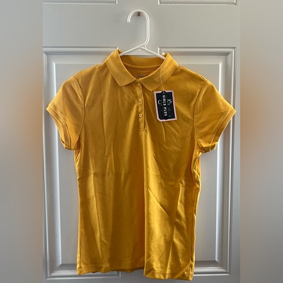 Chaps Other - NWT Chaps Girls Approved School Uniform Bright Yellow Short Sleeve Polo